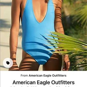 AERIE SUPER PLUNGE ONE PIECE SWIMSUIT *NWT